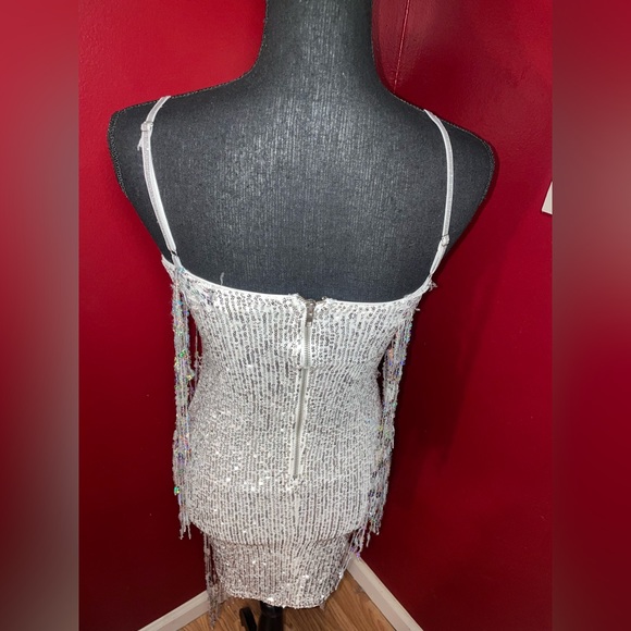 Beyonce Style Sequin Shingle dress - Picture 3 of 5